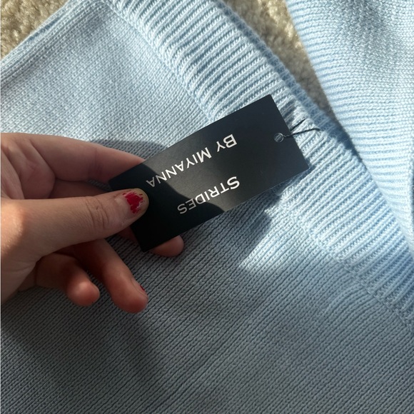 ✨ Stride by MIMAYAN Light Blue Knit Sweater – Brand New with Tag ✨ - Picture 12 of 16